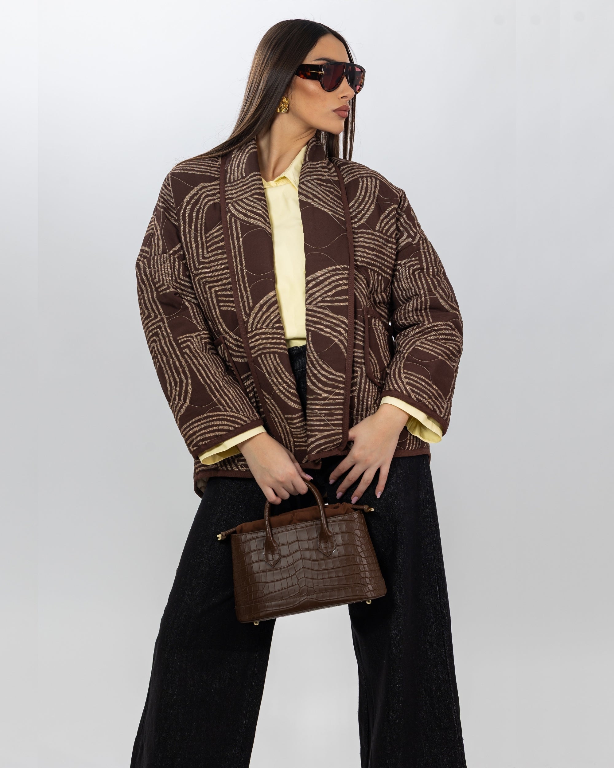 STRIPES - GIACCA OVERSIZE TRAPUNTATA