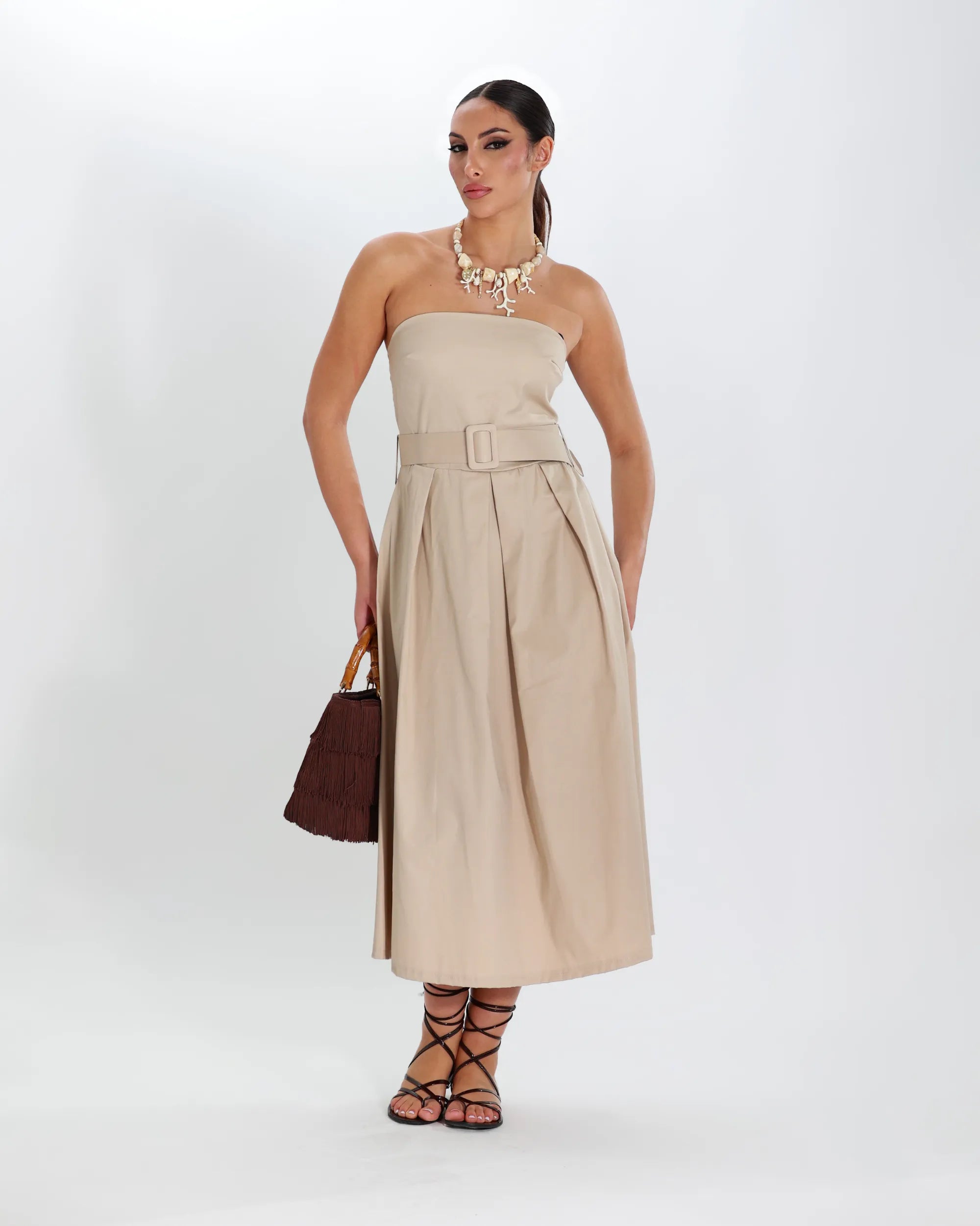 ABITO MIDI A BUSTIER