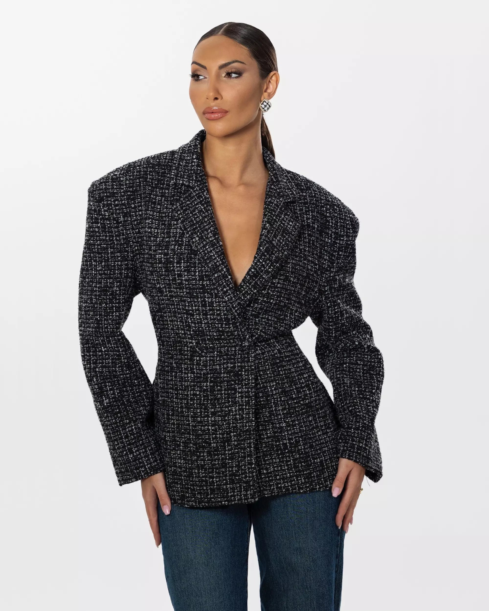 AMBRA - BLAZER IN TWEED