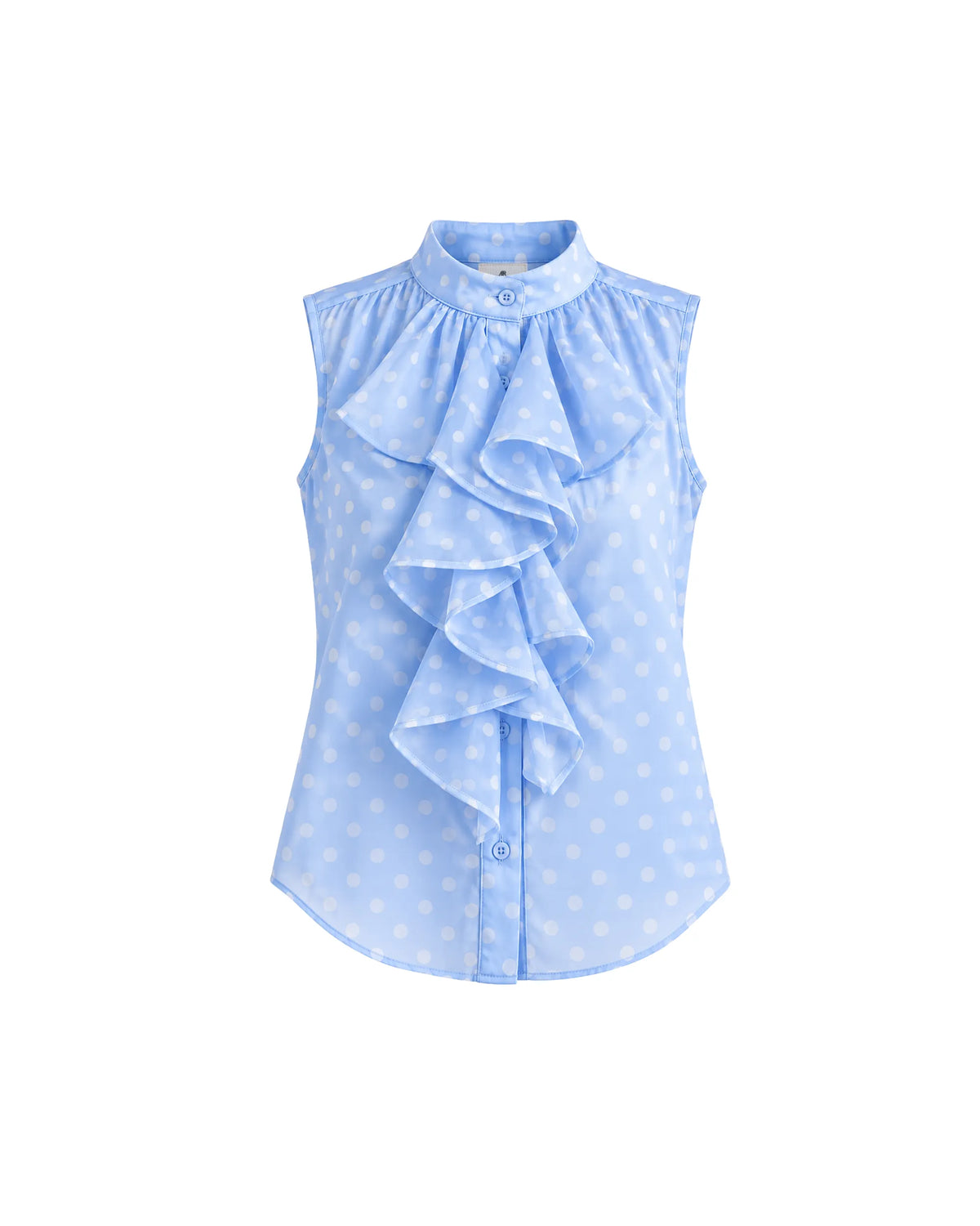 CAMICIA SMANICATA A POIS