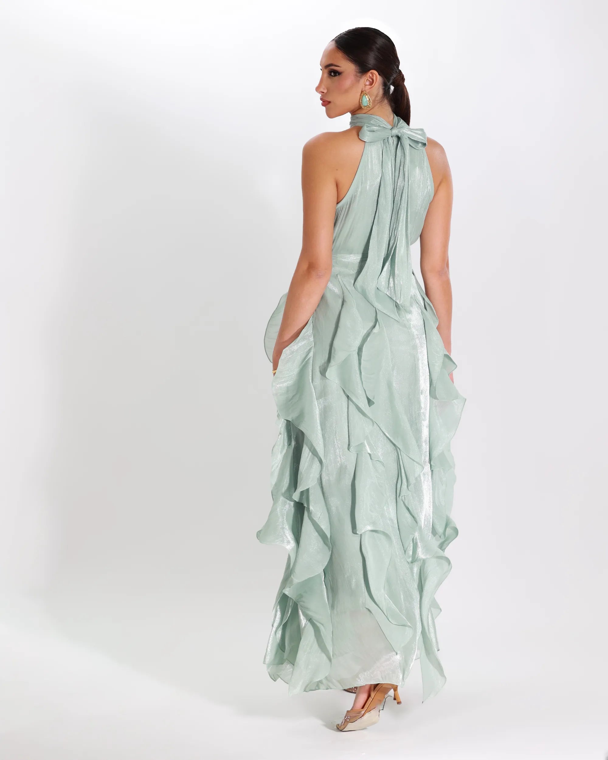 CLOE- ABITO SMANICATO IN CHIFFON