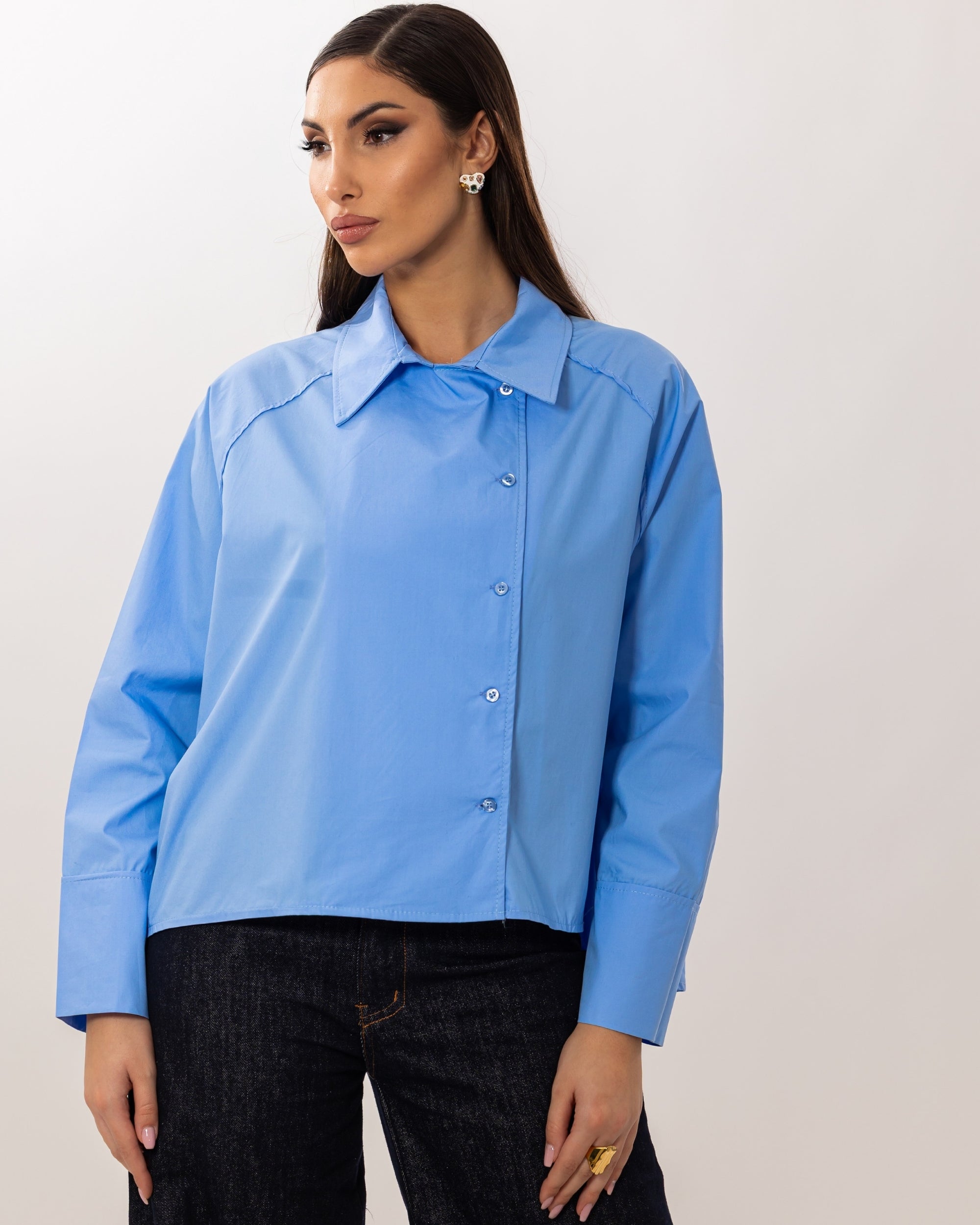 CAMICIA CON BOTTONI LATERALI