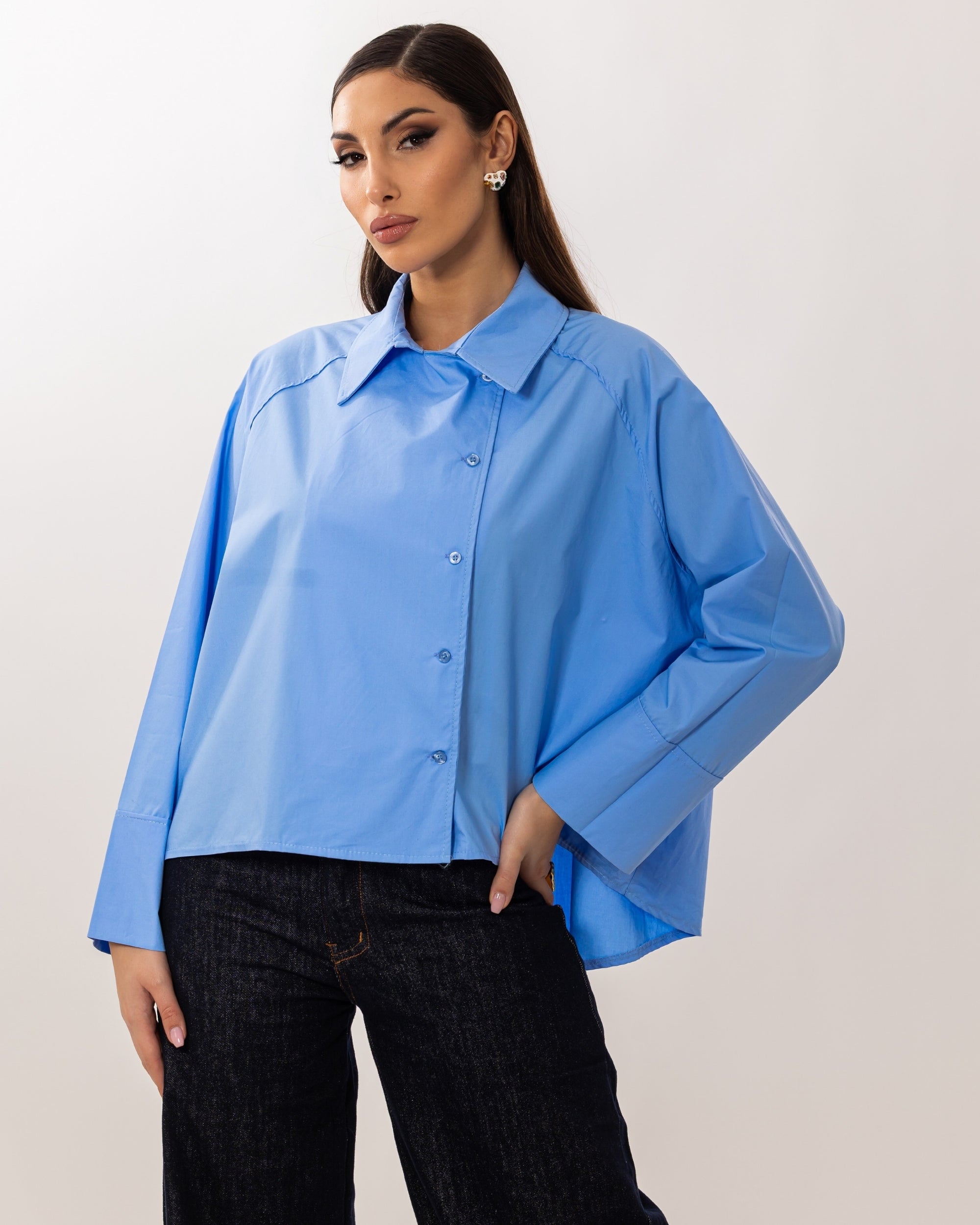 CAMICIA CON BOTTONI LATERALI