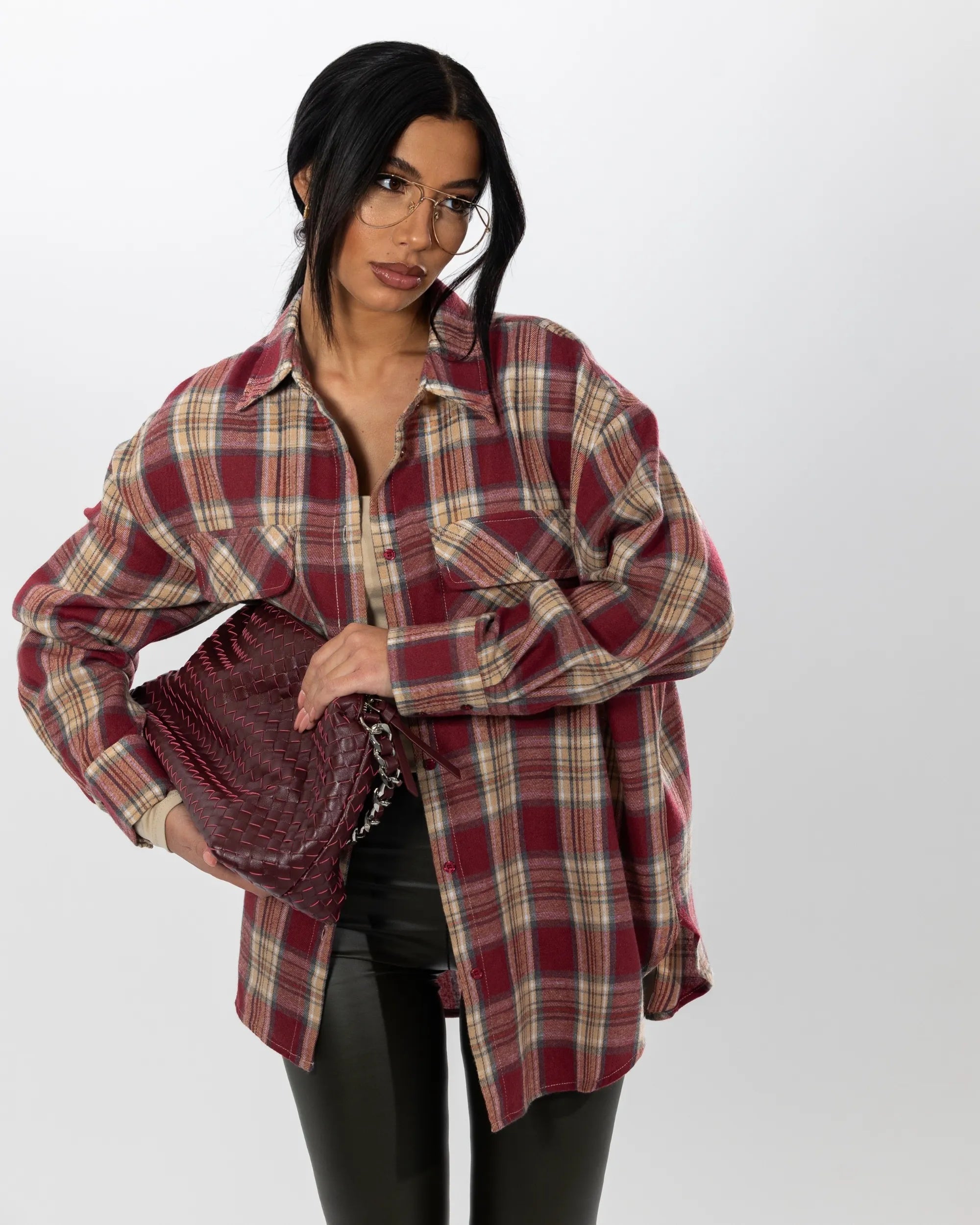 CAMICIA TARTAN OVERSIZE