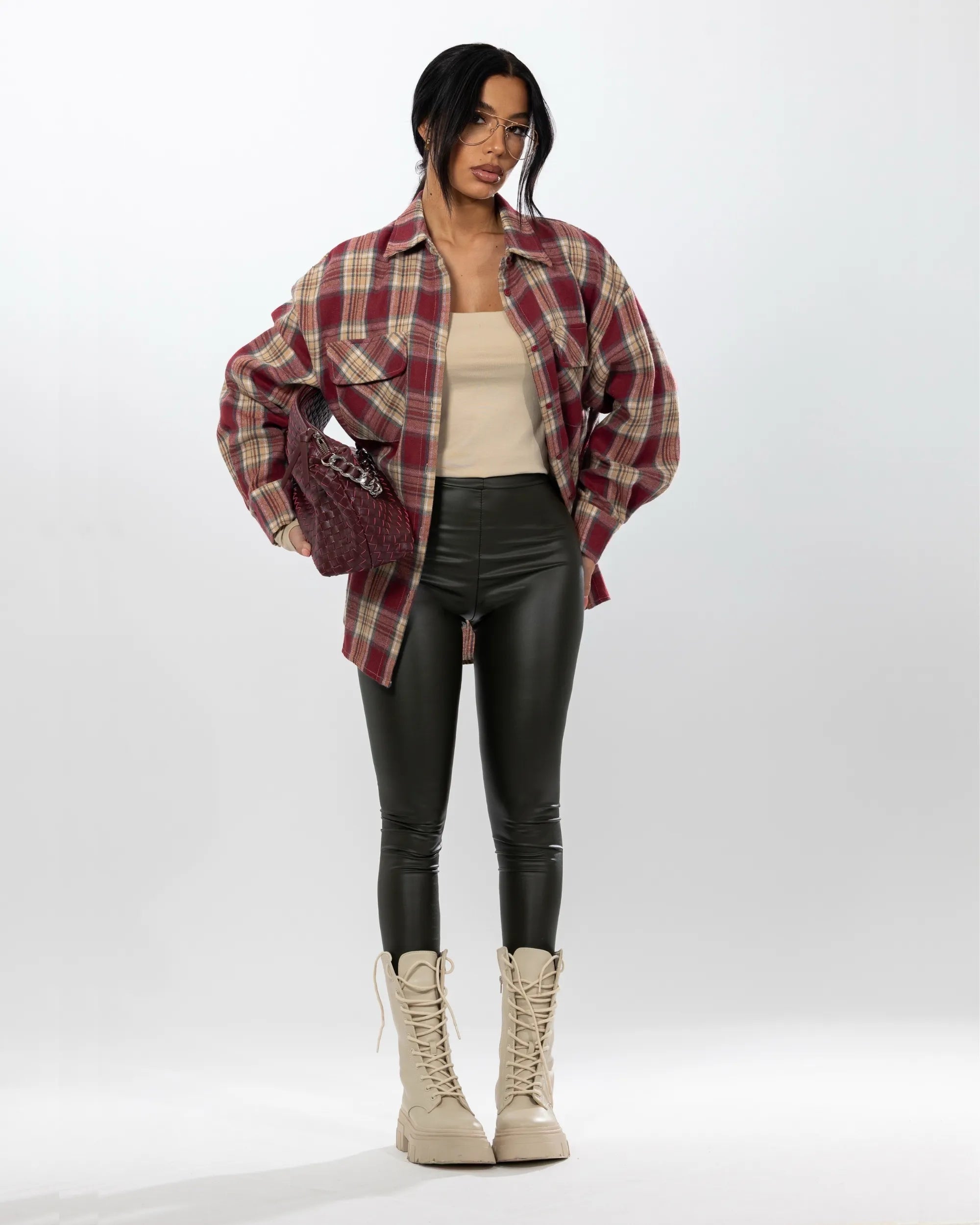 CAMICIA TARTAN OVERSIZE