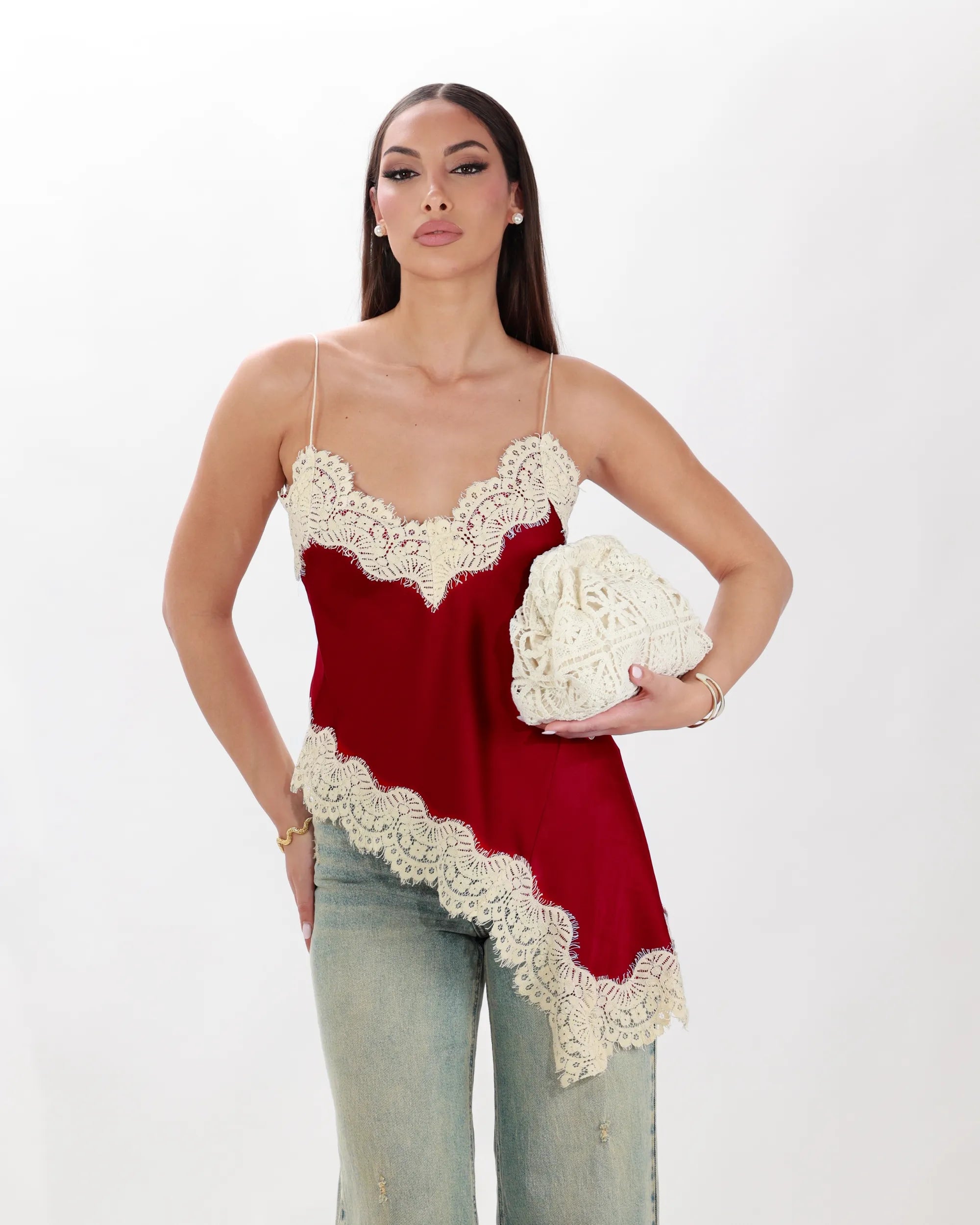 LIMYA- CAMICIA CON BOTTONI GIOIELLO