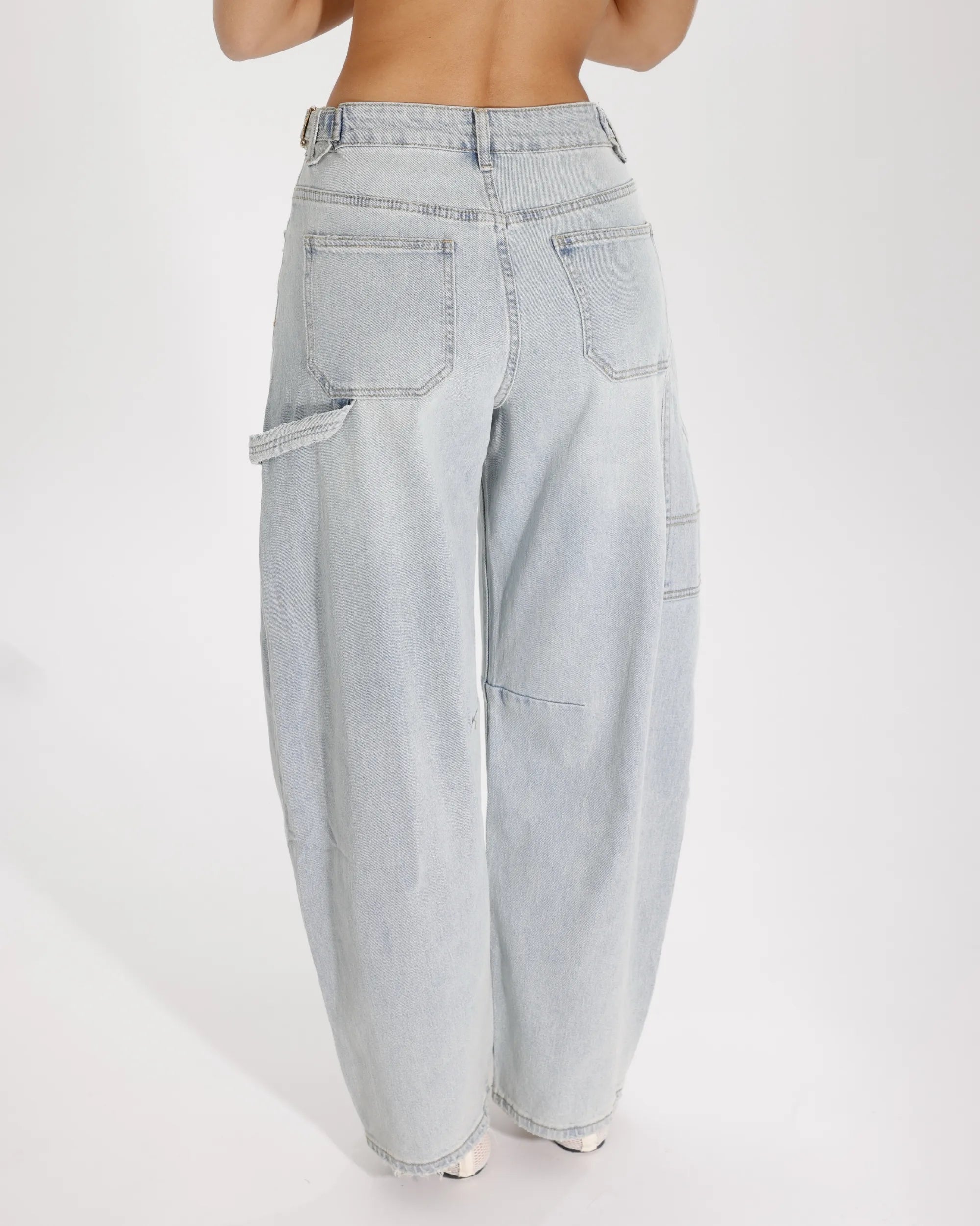 LORY - JEANS BALLOON CON FIBBIE