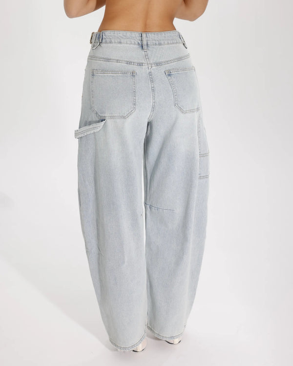 LORY - JEANS BALLOON CON FIBBIE