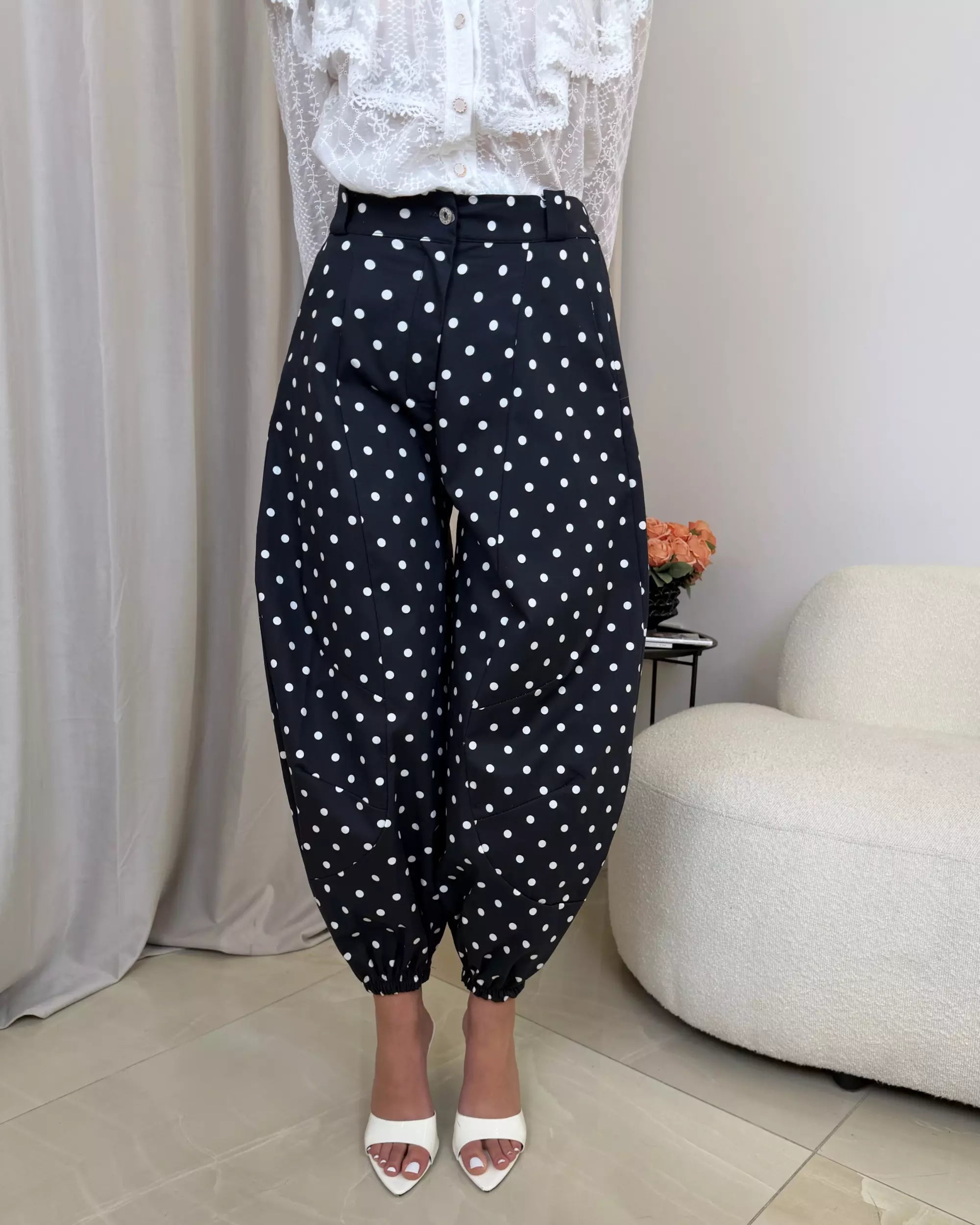 MADEMOISELLE- PANTALONI A POIS
