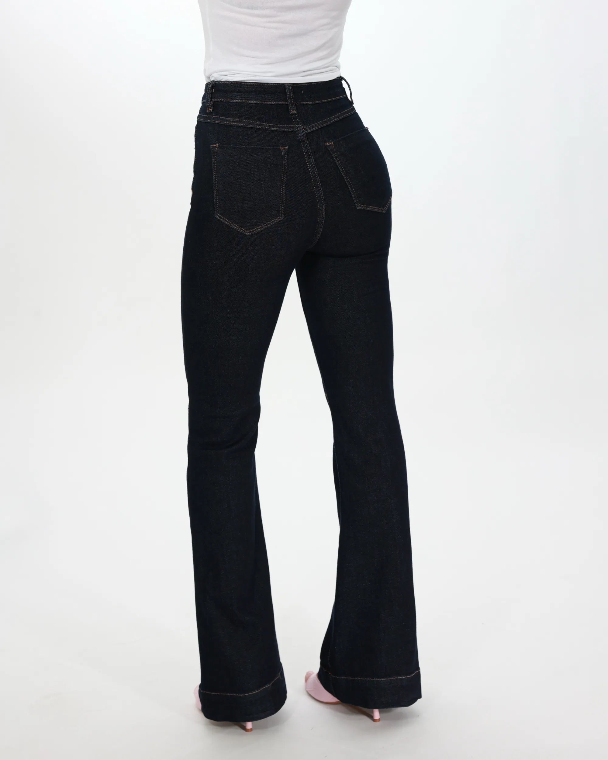 NINA - JEANS A ZAMPA PUSH-UP