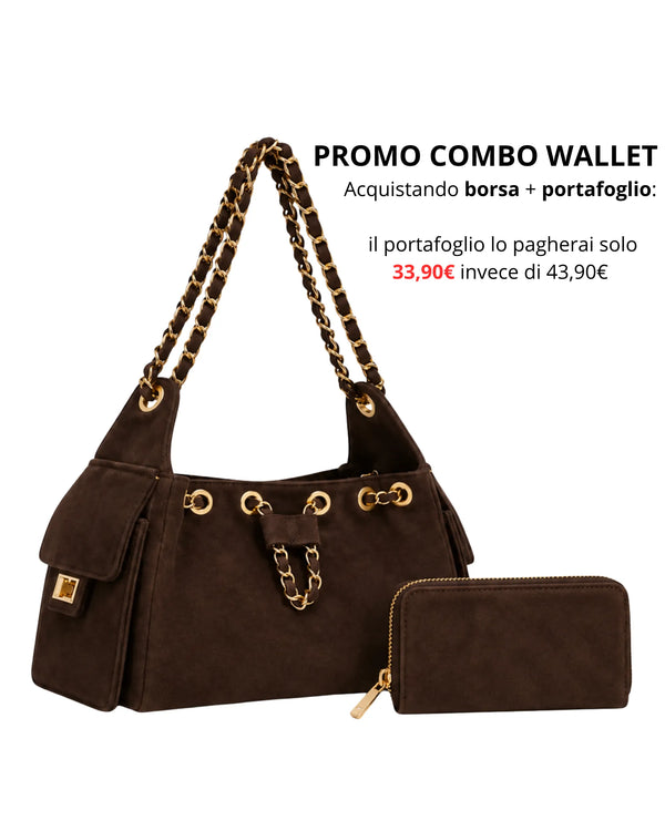 PORTAFOGLIO AUDREY SUEDE