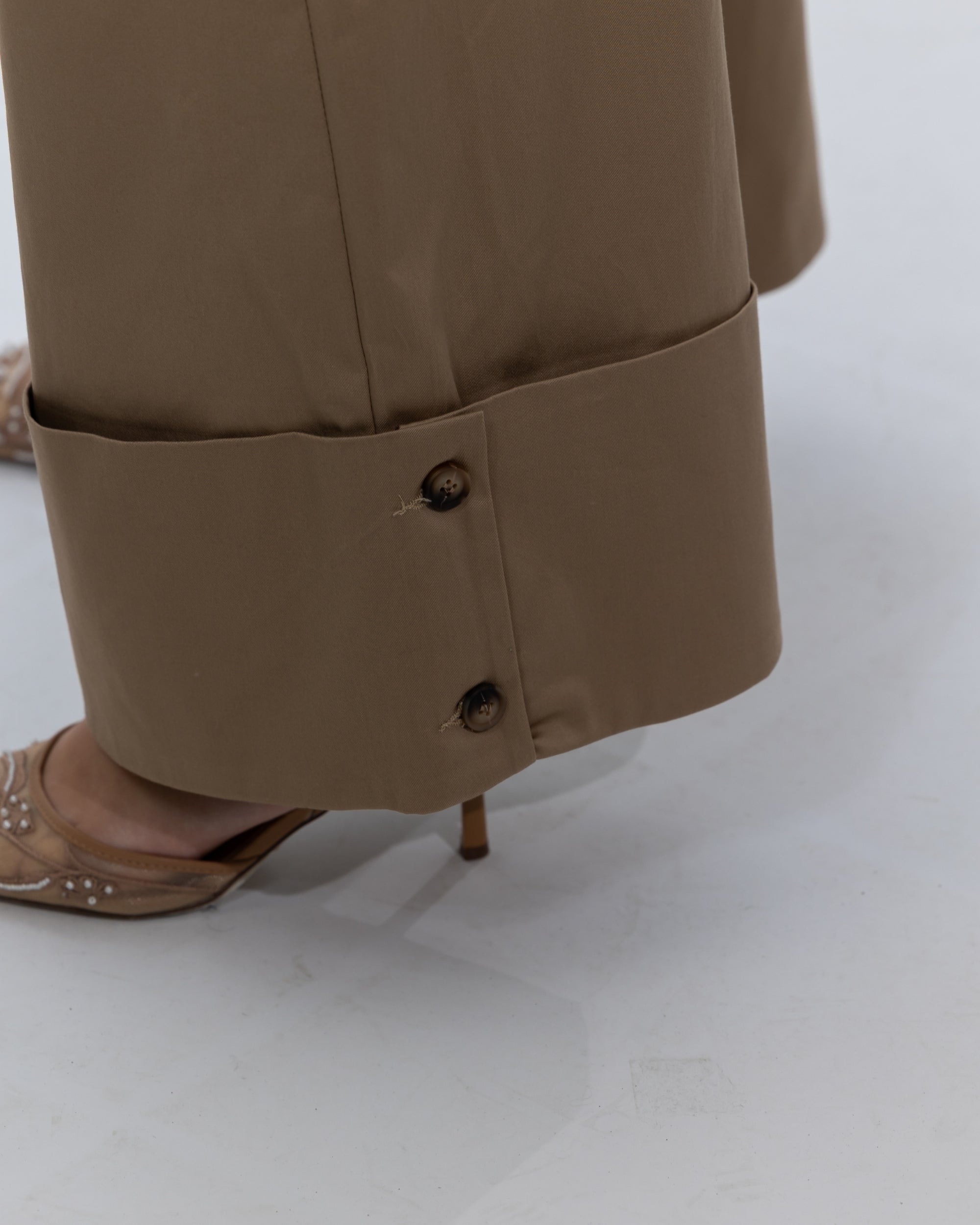 PANTALONE SAFARI PALAZZO CON RISVOLTO
