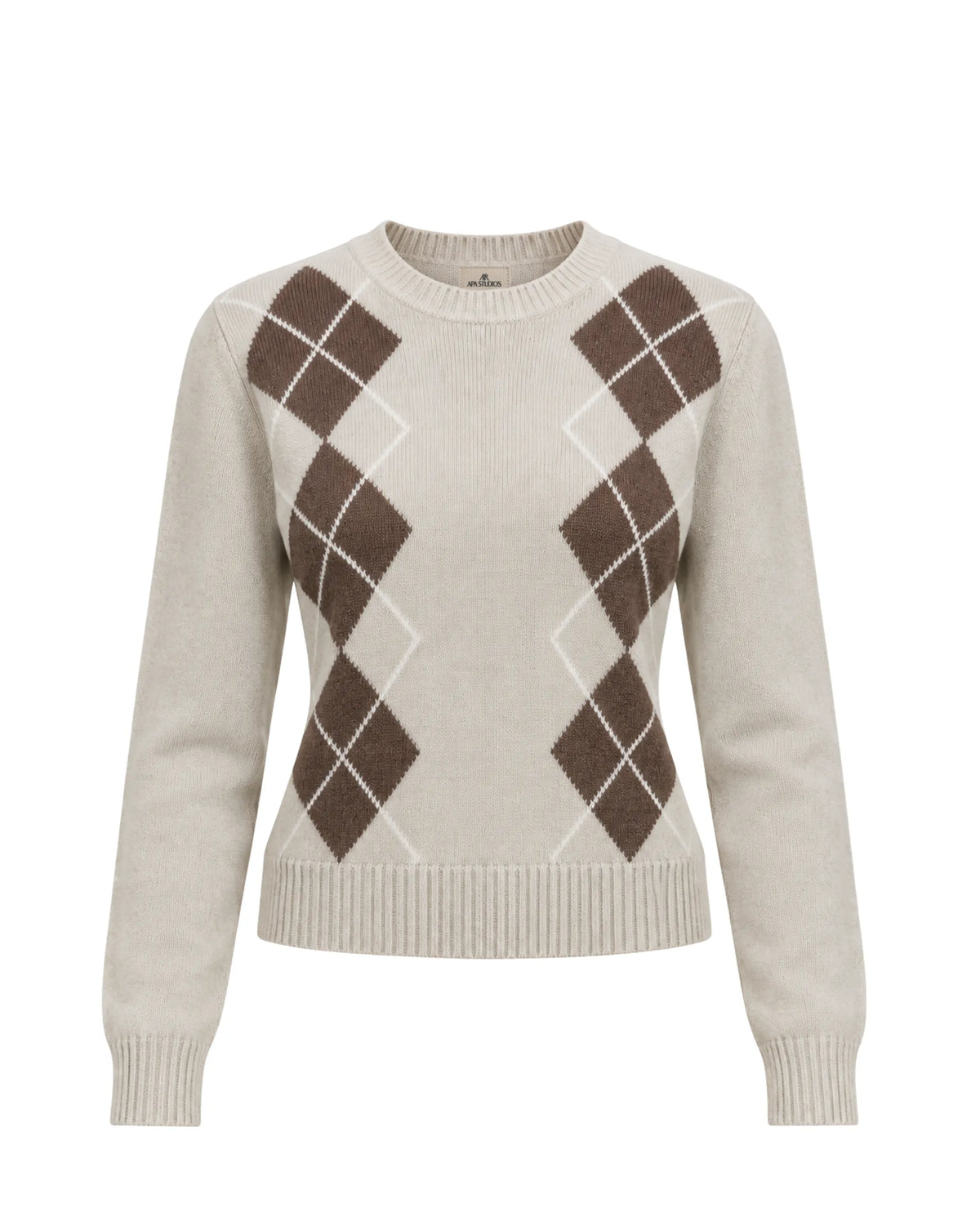 ROYAL RHOMBE - PULLOVER MISTO LANA/CASHEMERE