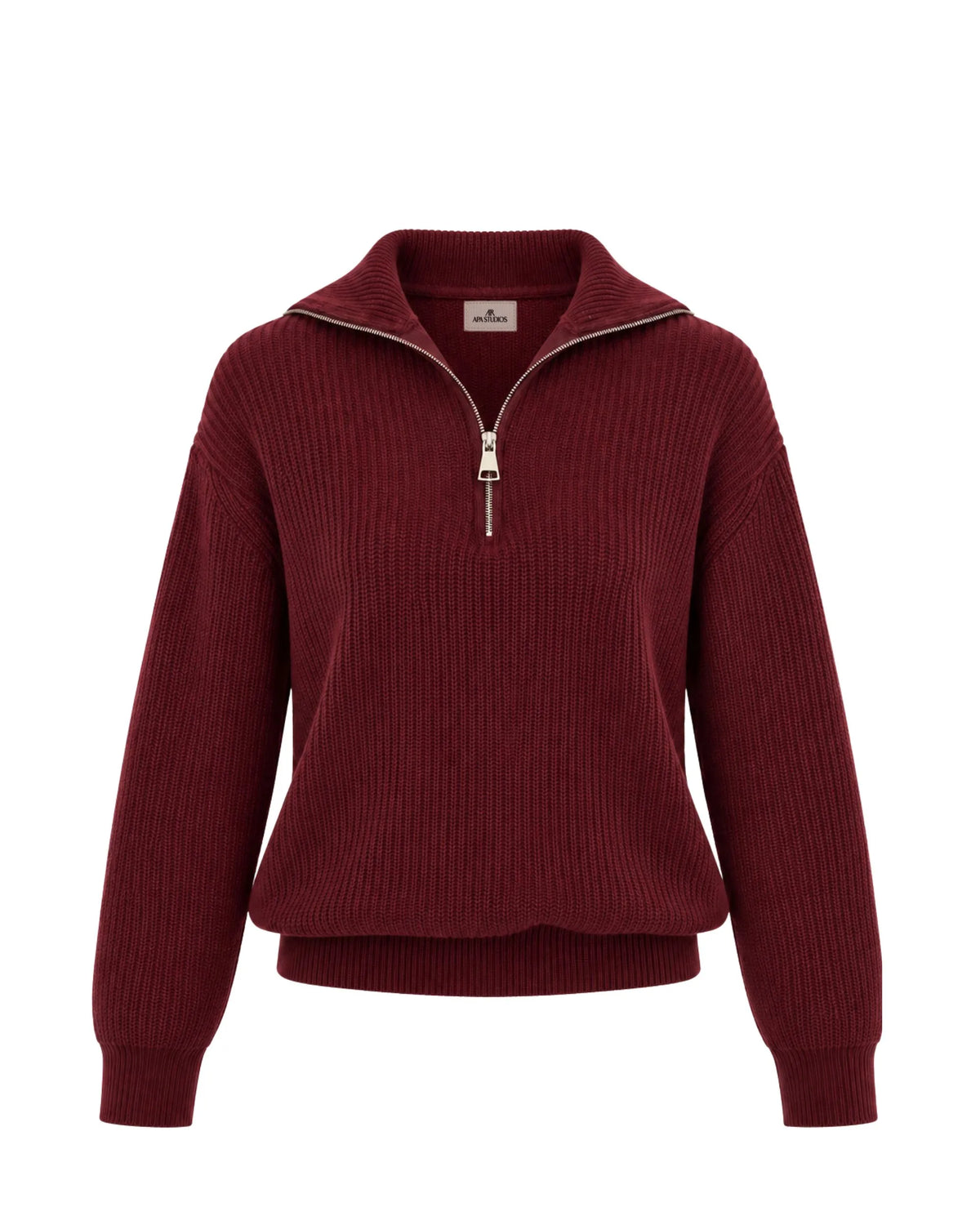 ROYAL UNI- PULLOVER ZIP MISTO LANA/CASHEMERE
