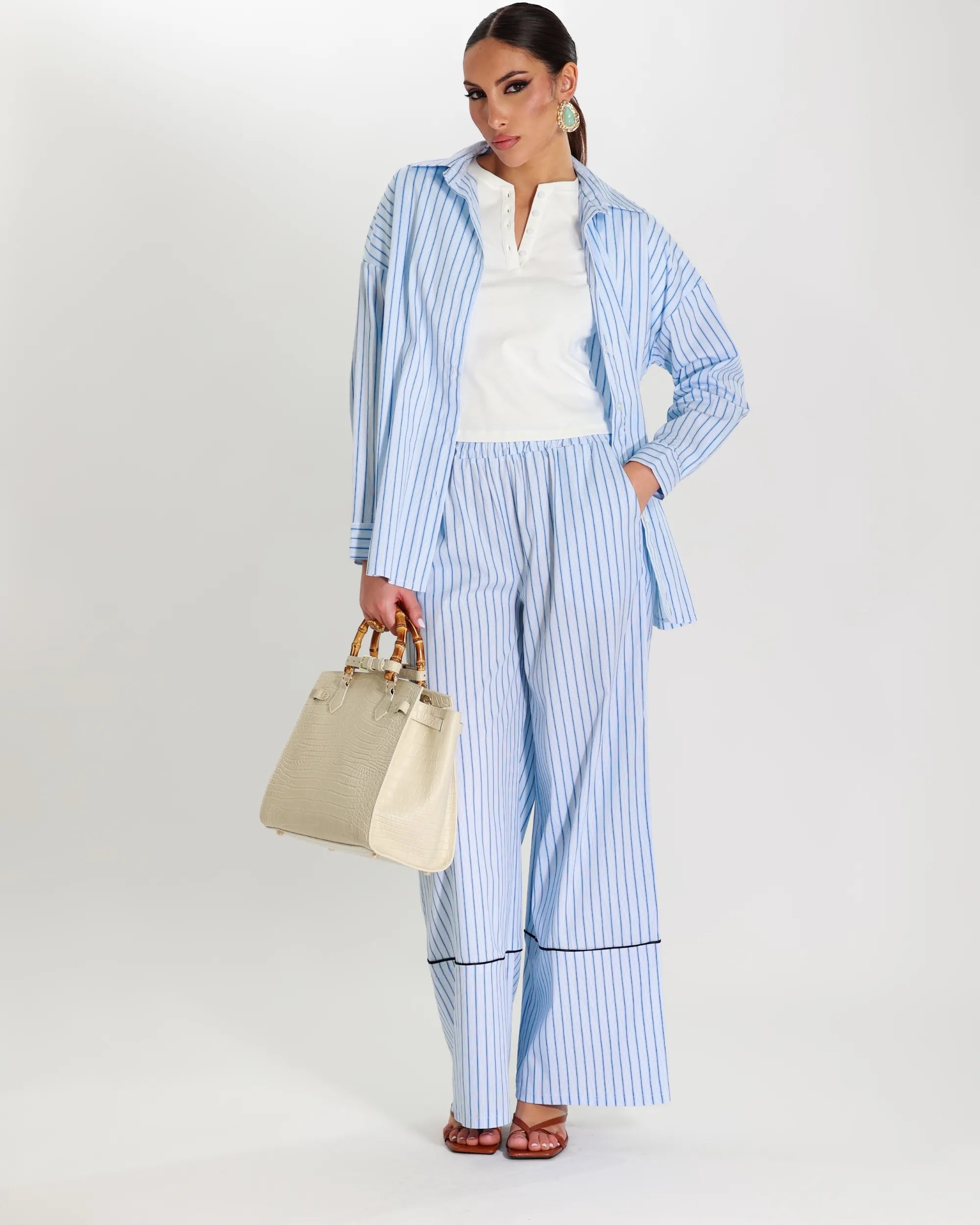 SANTORINI COTTON- PANTALONE