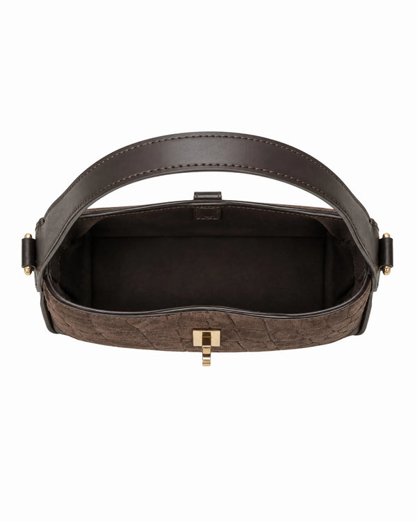 VIRGINIA CROCO SUEDE SMALL