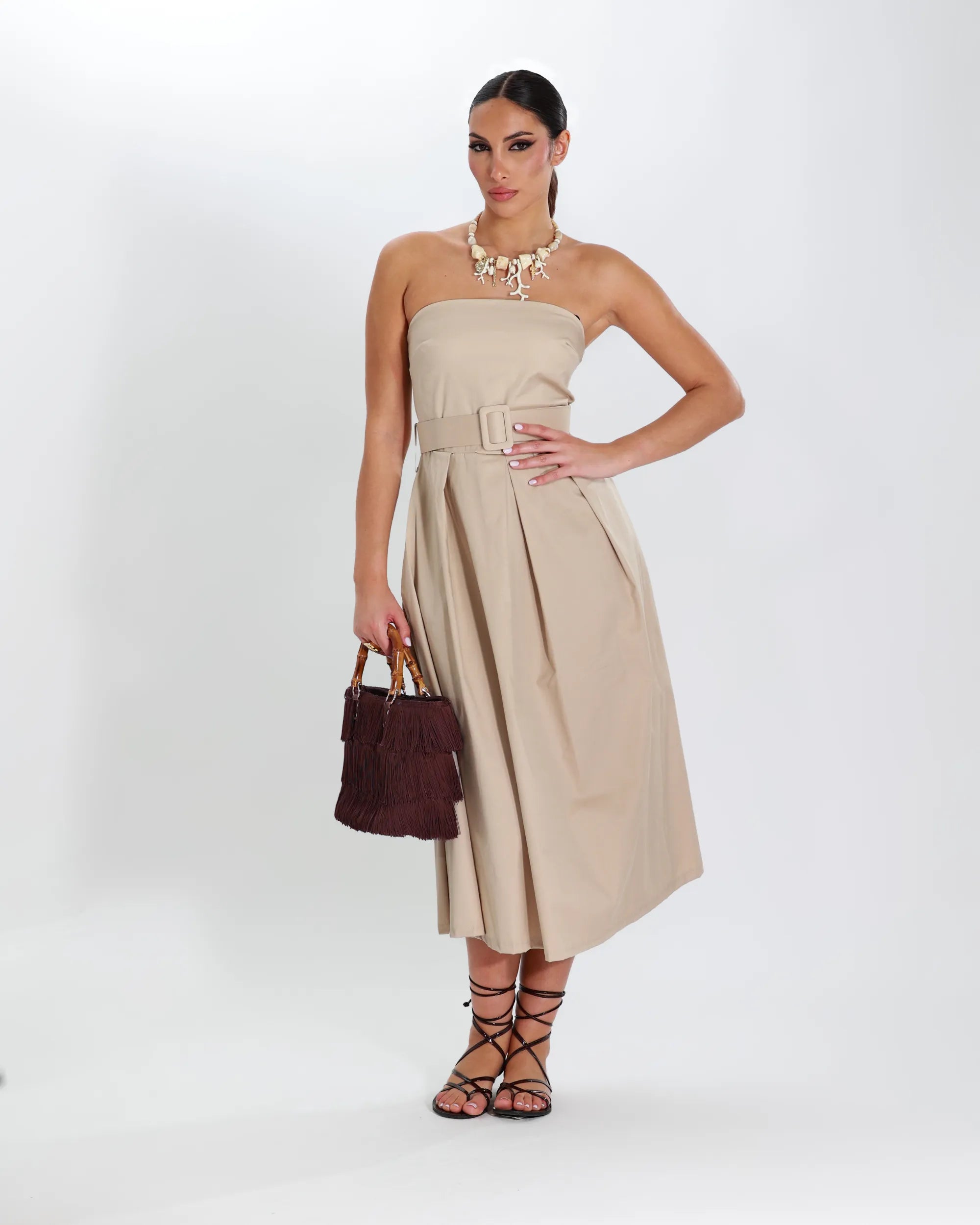 ABITO MIDI A BUSTIER