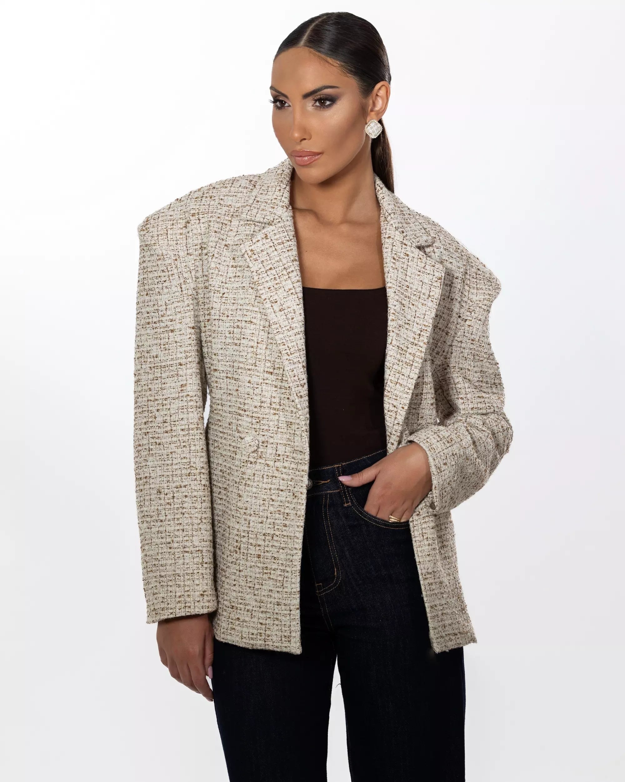 AMBRA - BLAZER IN TWEED