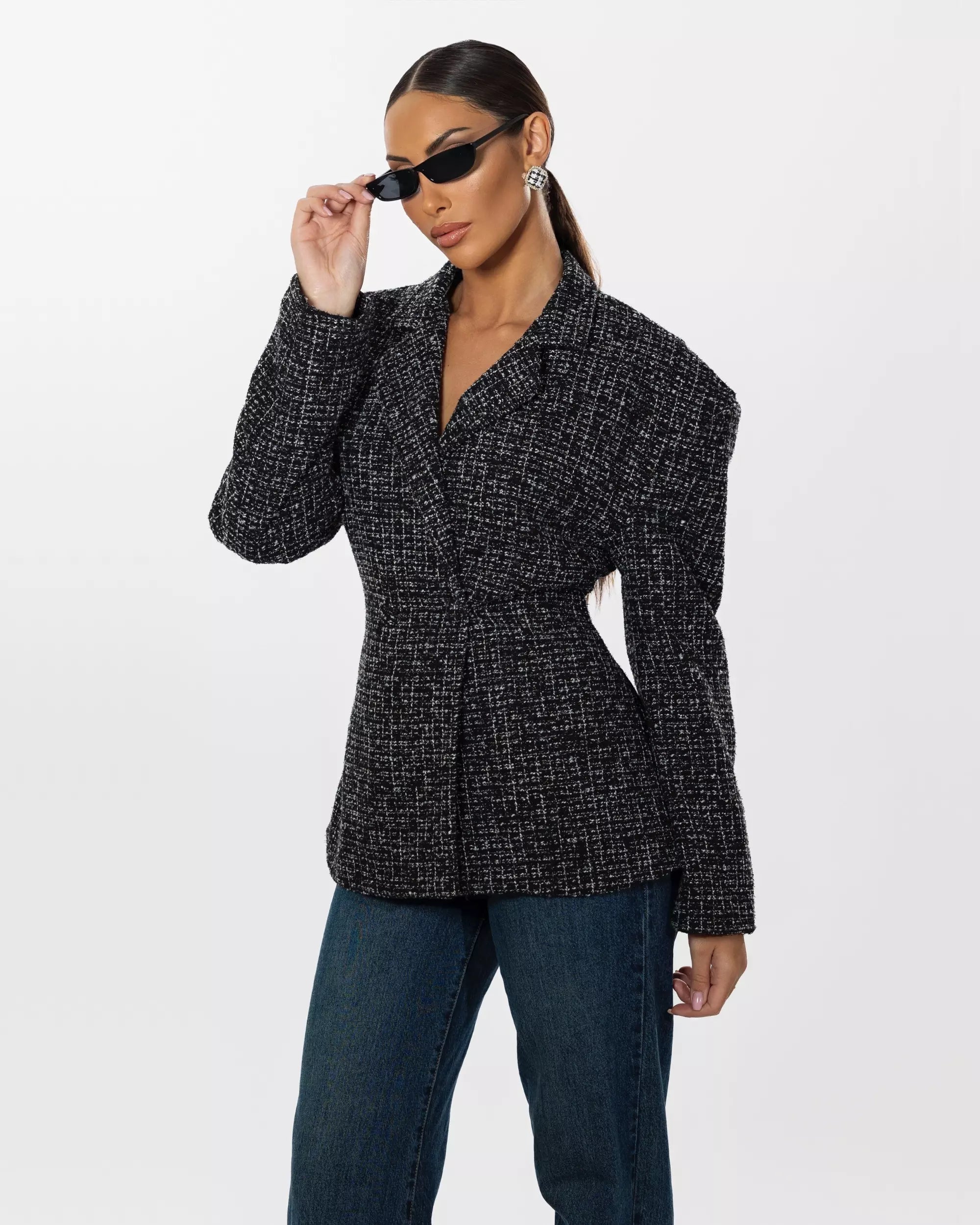 AMBRA - BLAZER IN TWEED