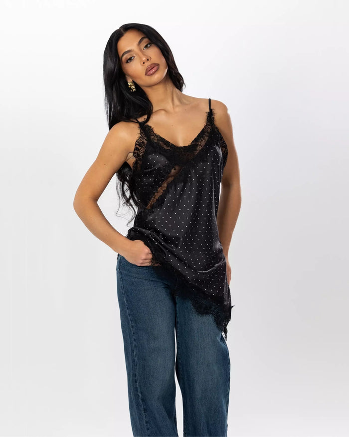 TOP POIS CON PIZZO ASIMMETRICO
