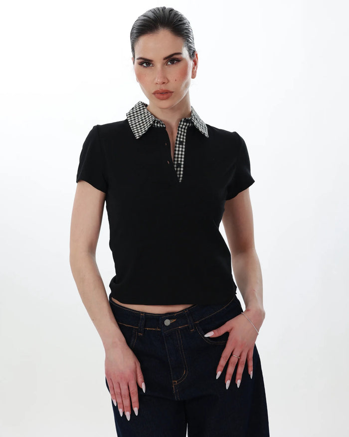 CLARA - POLO A QUADRETTI