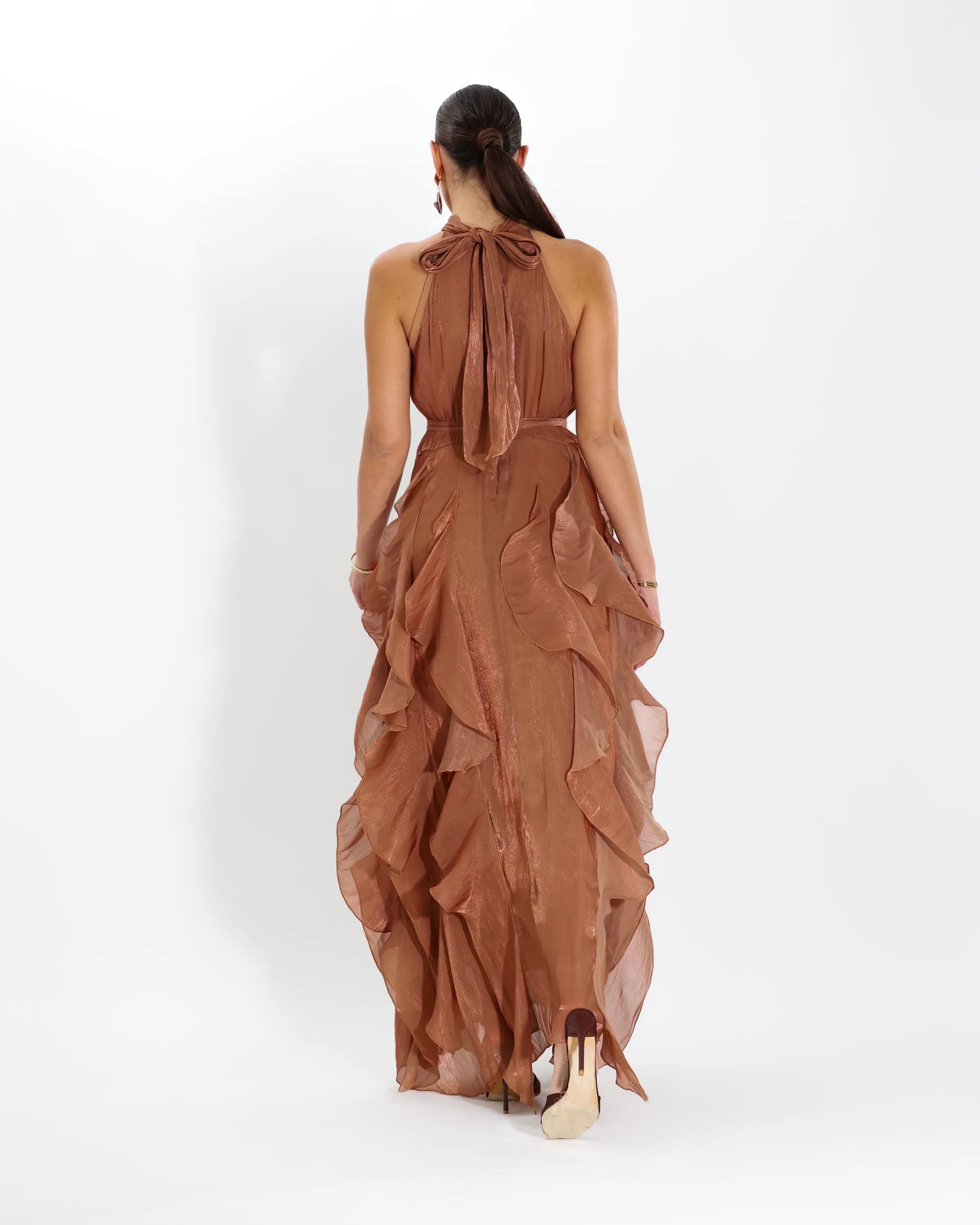 CLOE- ABITO SMANICATO IN CHIFFON