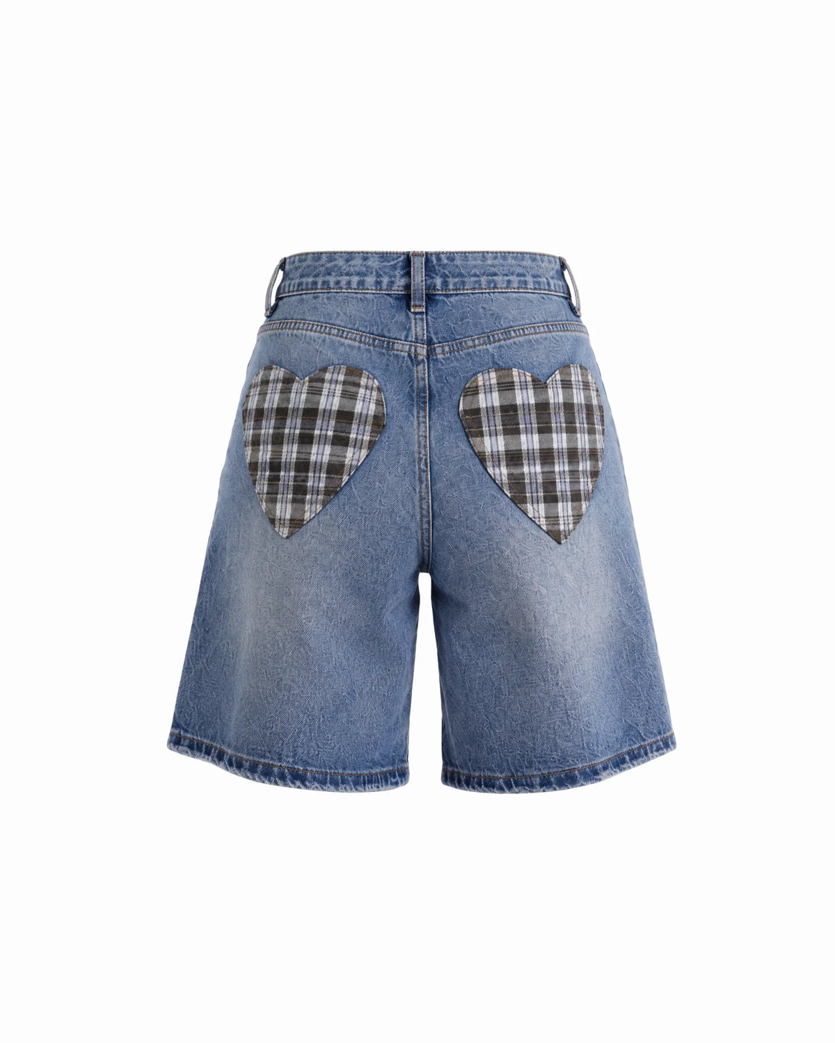 ELLI - JEANS BERMUDA TASCA CUORE