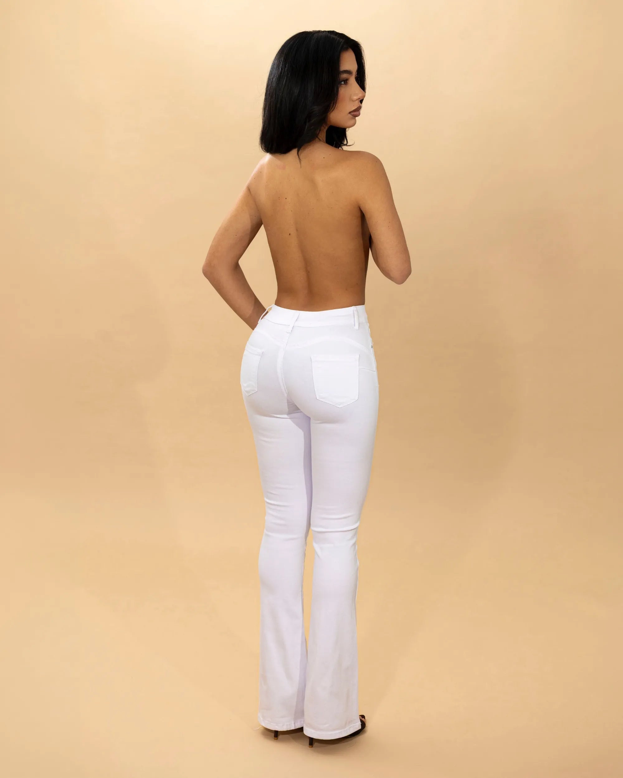 ELSA - JEANS A ZAMPA PUSH UP