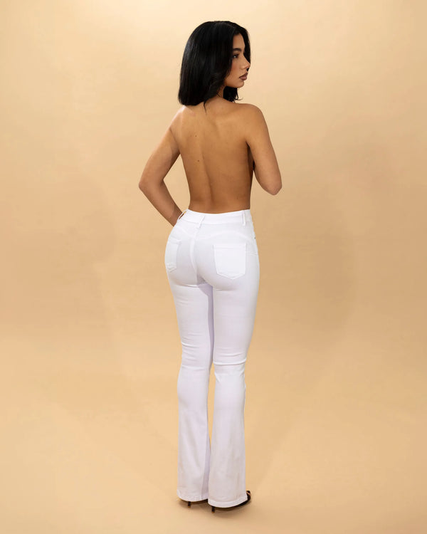 ELSA - JEANS A ZAMPA PUSH UP