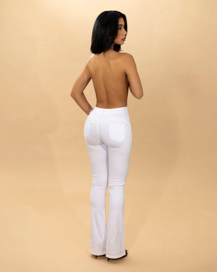 ELSA - JEANS A ZAMPA PUSH UP