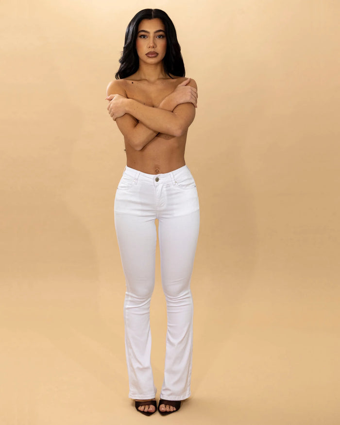 ELSA - JEANS A ZAMPA PUSH UP