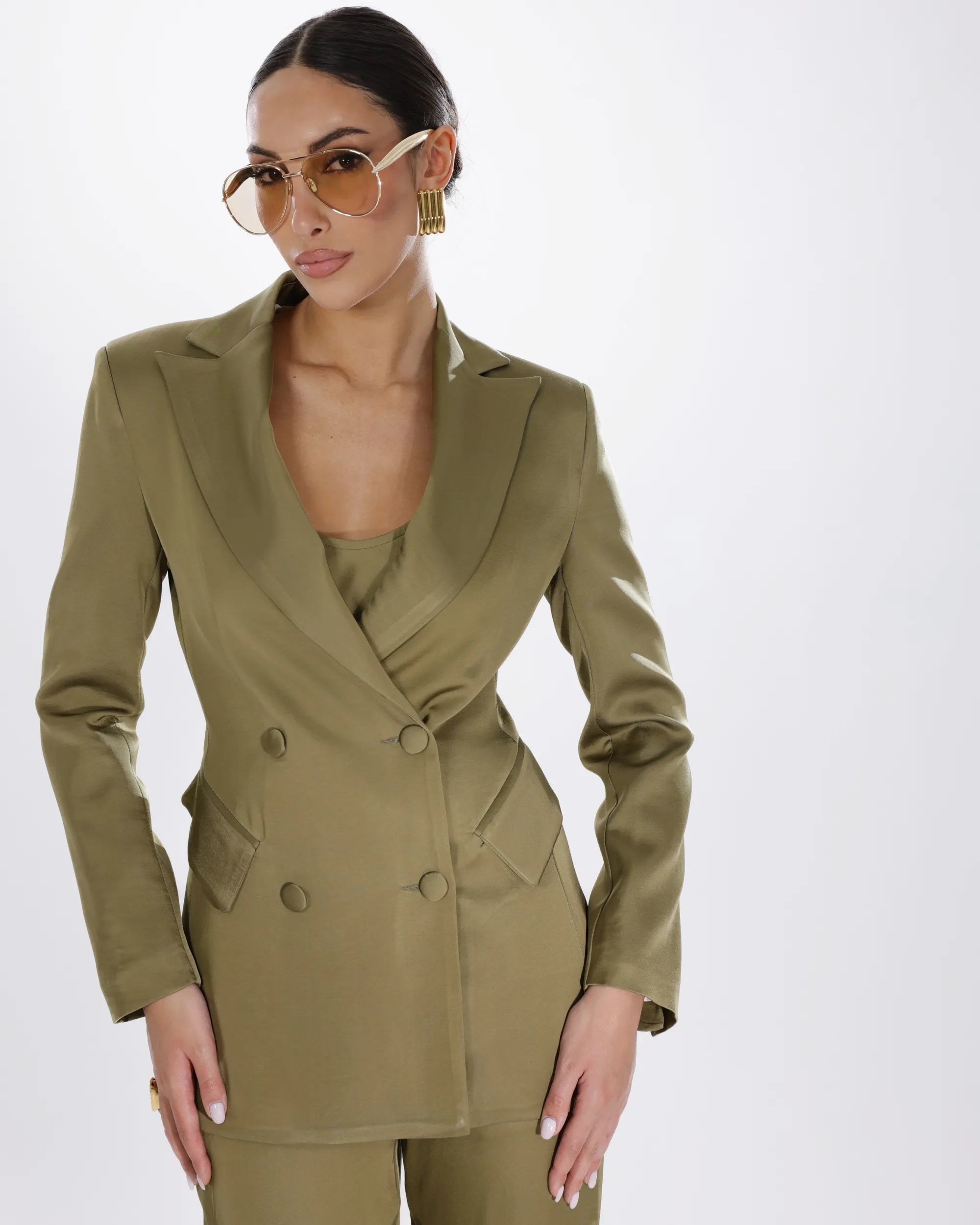 ELYSIA - GIACCA SARTORIALE STRUTTURATA SATINATA