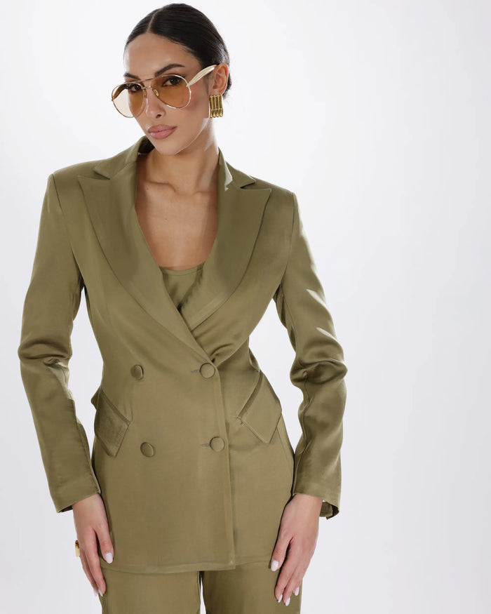 ELYSIA - GIACCA SARTORIALE STRUTTURATA SATINATA