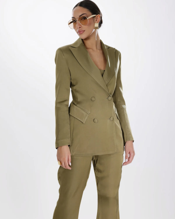 ELYSIA - GIACCA SARTORIALE STRUTTURATA SATINATA