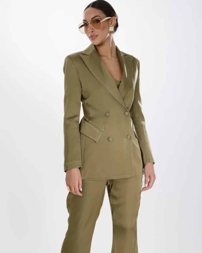 ELYSIA - GIACCA SARTORIALE STRUTTURATA SATINATA
