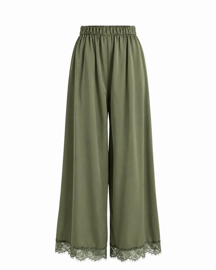 IBIS- PANTALONE PIZZO SATINATO