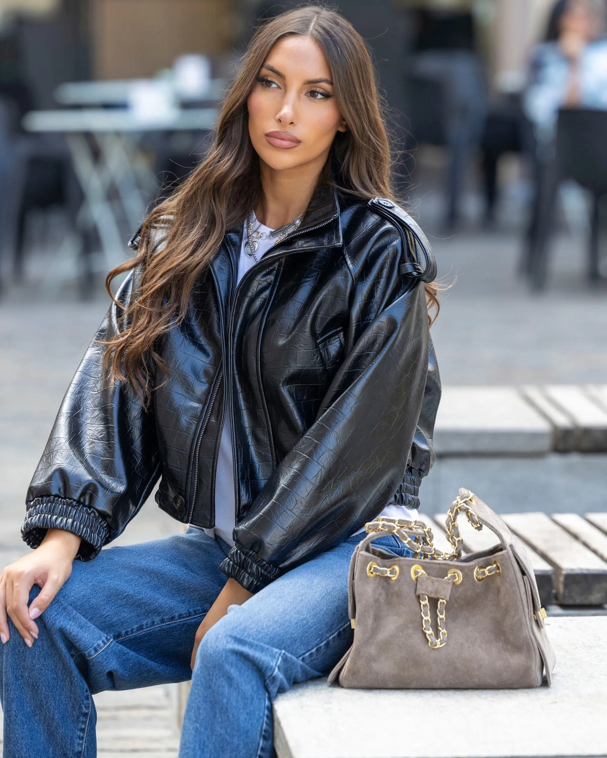 ICON- BOMBER COCCO ECOPELLE