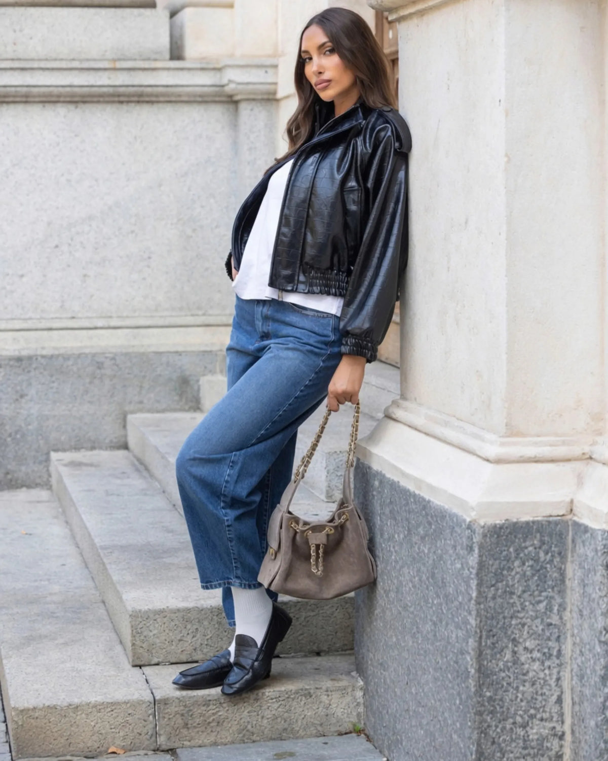 ICON- BOMBER COCCO ECOPELLE