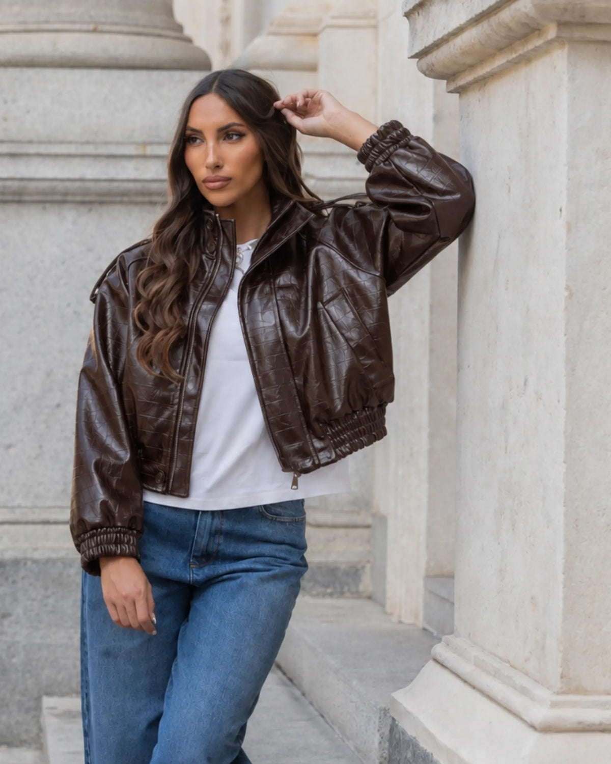 ICON- BOMBER COCCO ECOPELLE