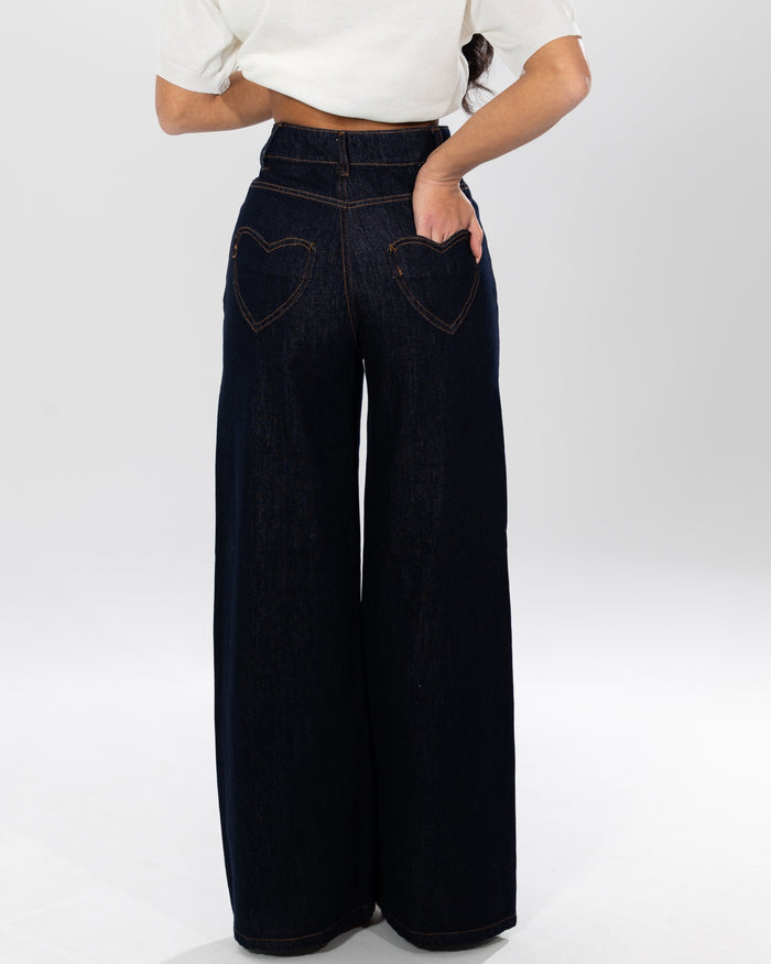 ELLI - JEANS PALAZZO TASCA CUORE