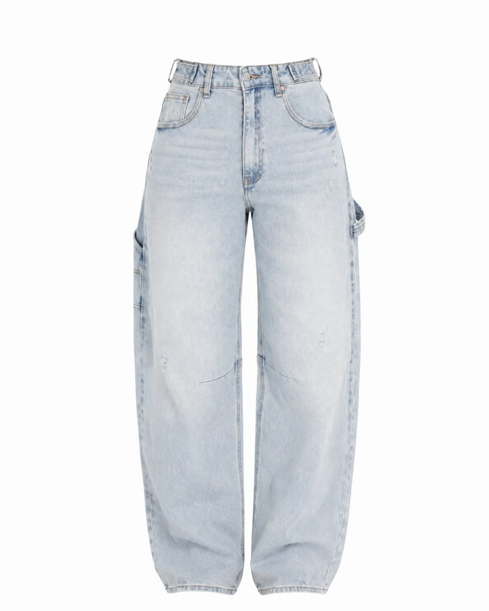 LORY - JEANS BALLOON CON FIBBIE