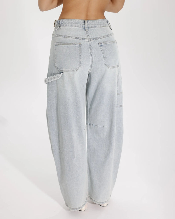 LORY - JEANS BALLOON CON FIBBIE