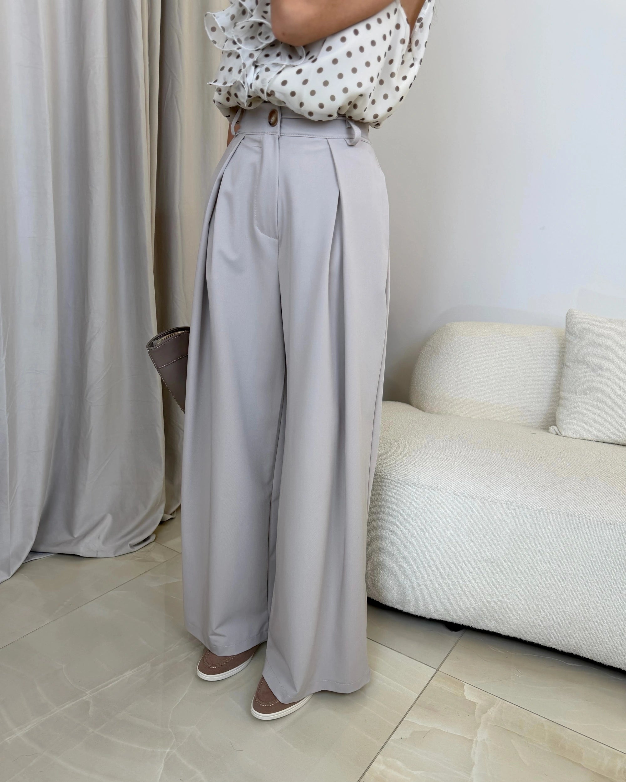 NOELIA  - PANTALONE SARTORIALE CON PINCES