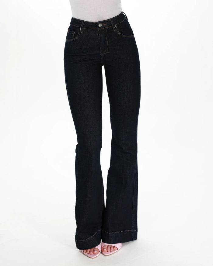 NINA - JEANS A ZAMPA PUSH-UP