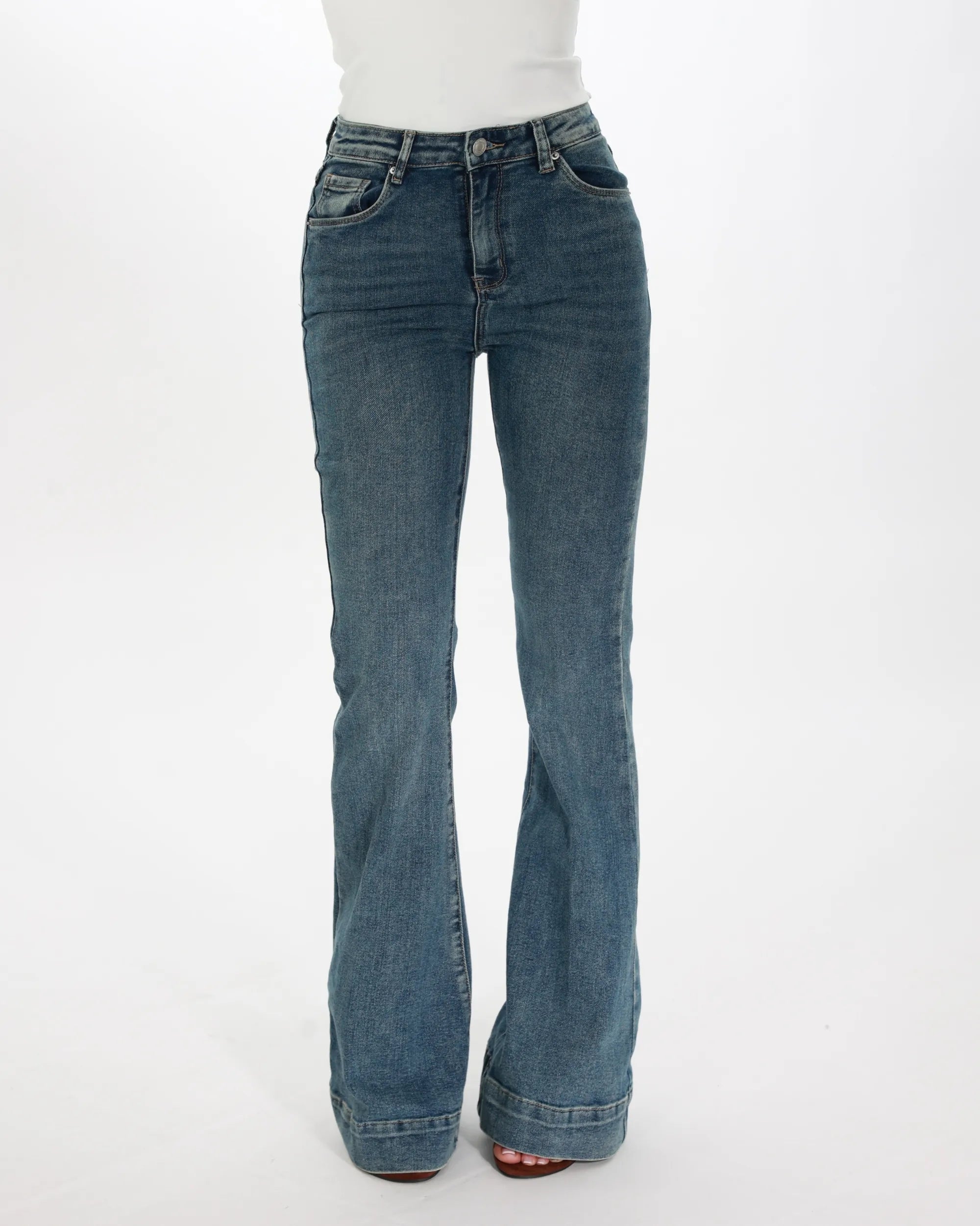NINA - JEANS A ZAMPA PUSH-UP