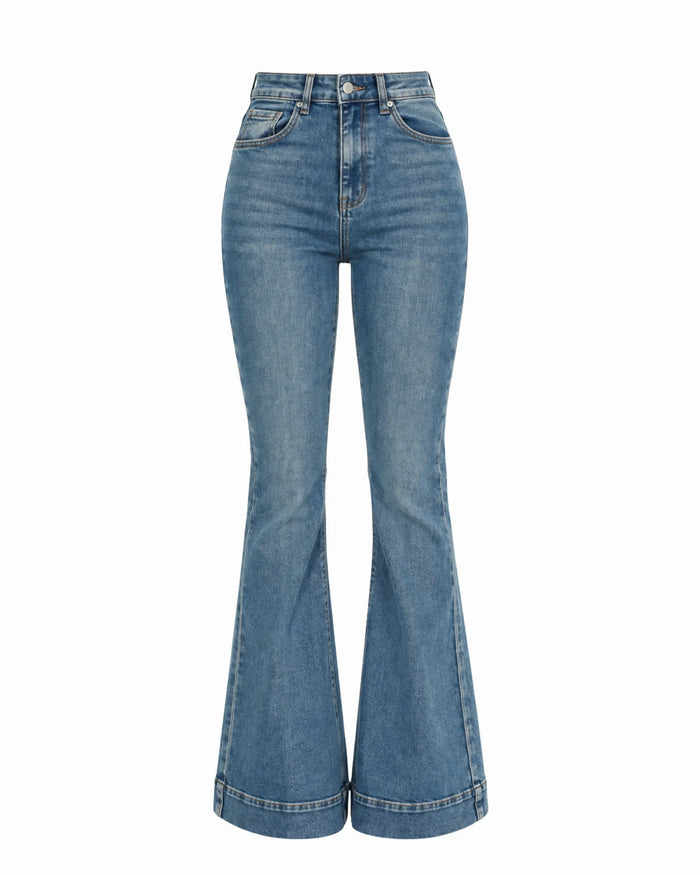 NINA - JEANS A ZAMPA PUSH-UP