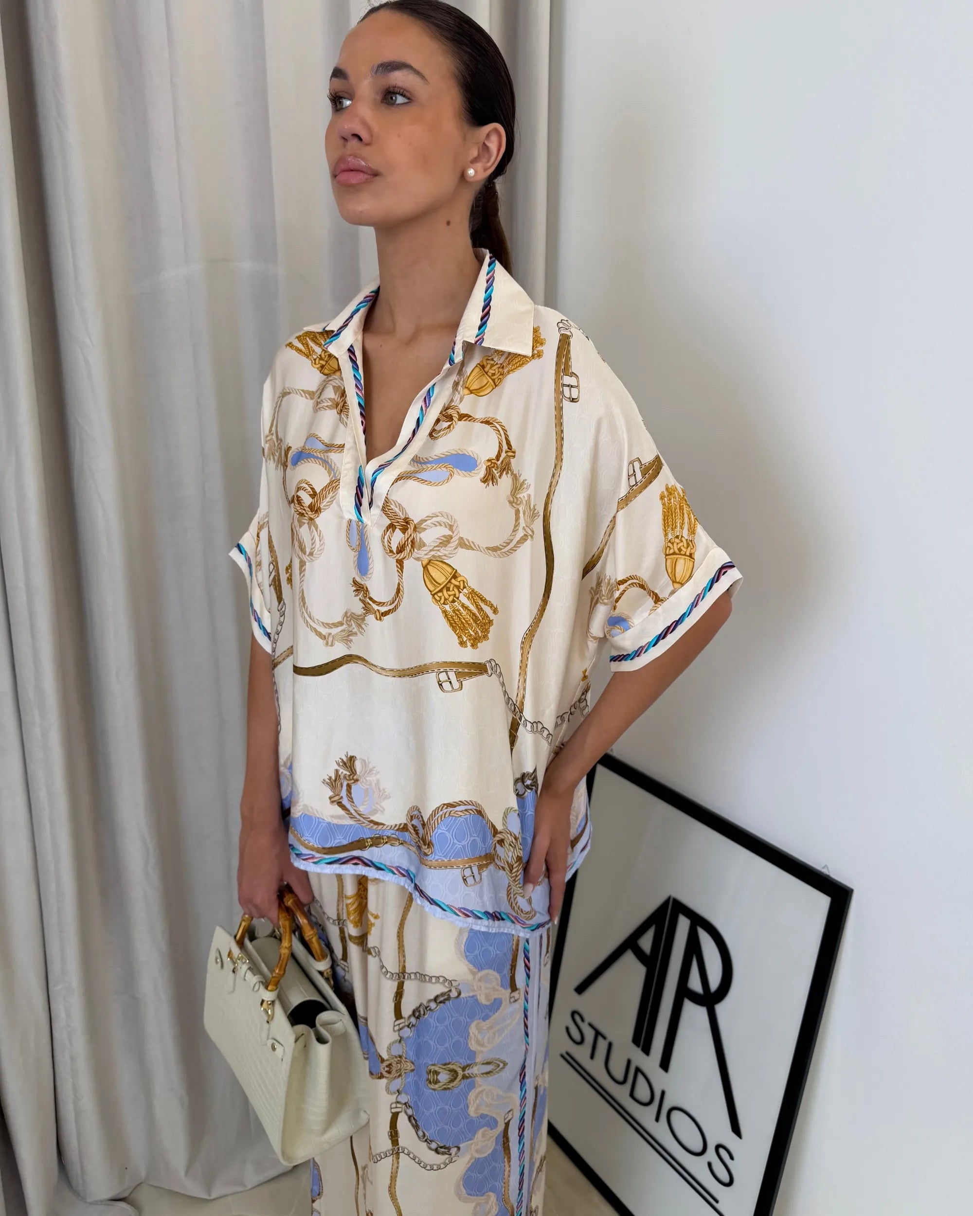 PREMIERE MARBELLA- CAMICIA MISTO SETA