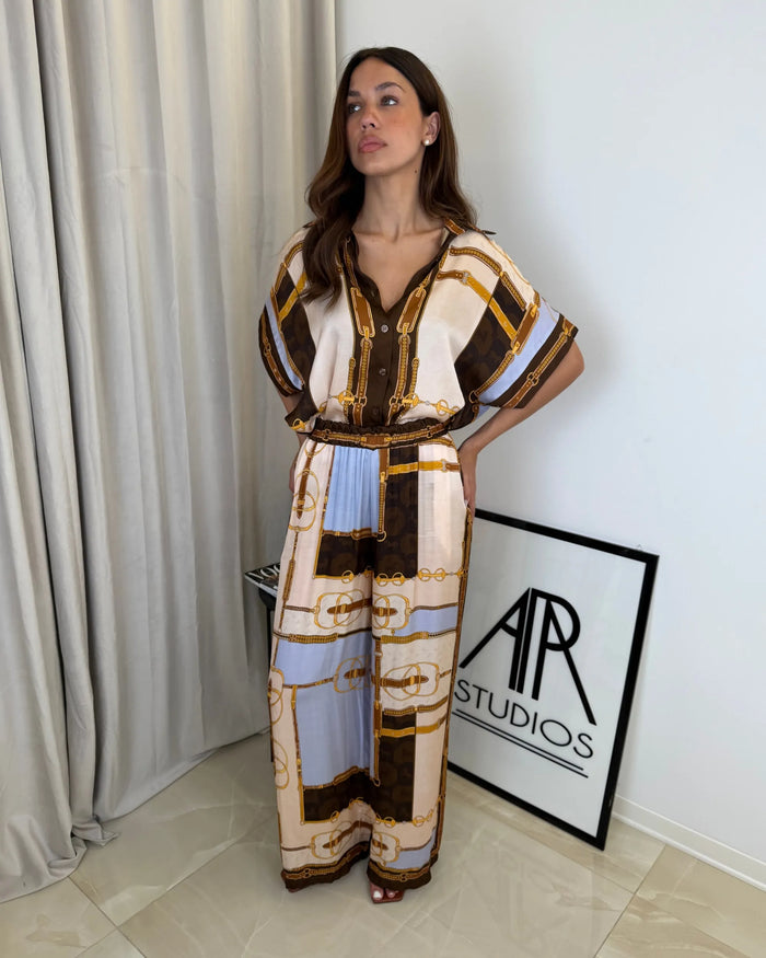PREMIERE MONTECARLO - PANTALONE MISTO SETA