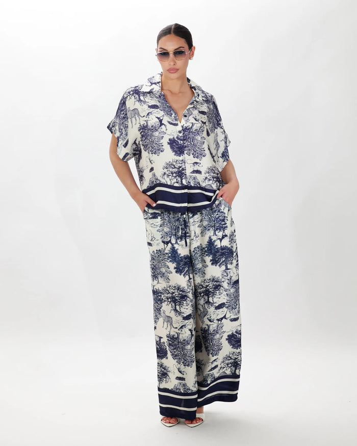 PREMIERE SAINT TROPEZ - PANTALONE MISTO SETA