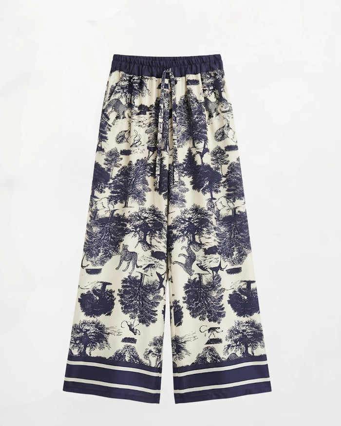 PREMIERE SAINT TROPEZ - PANTALONE MISTO SETA
